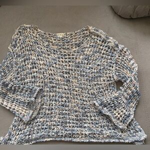 Blue and Cream Swim Coverup